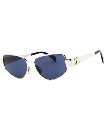 Celine Women's Cl40293u 55mm Sunglasses In Blue