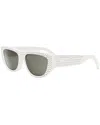 Celine Monochroms Acetate Cat-eye Sunglasses In White