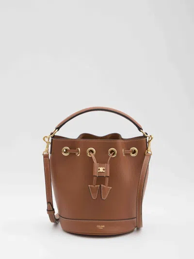 Celine Women Clara Teen Bucket Bag In White