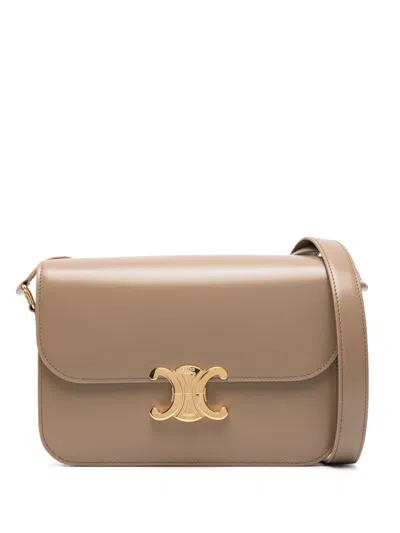 Celine Women Classique Triomphe Leather Crossbody Bag In Multi
