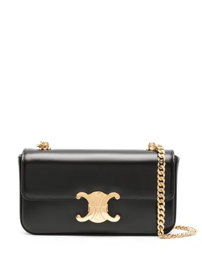 Celine Women Claude Leather Shoulder Bag In Multi