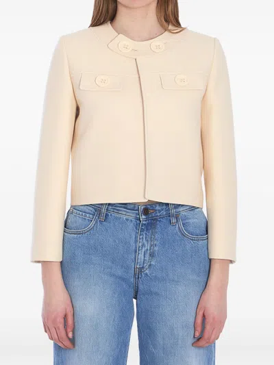 Celine Women Corta, C/bottoni Grandi, Taschine Giacca In Multicolor