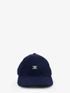 Celine Women Cotton Baseball Hat In Blue