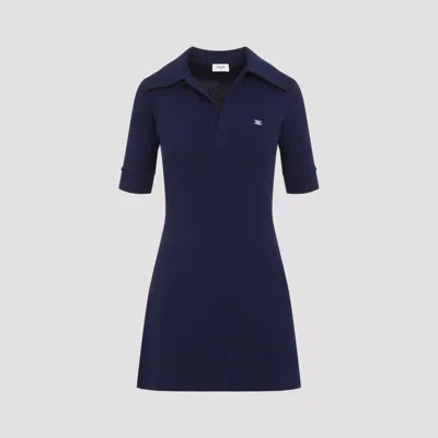 Celine Polo Mini Dress In Multi