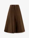 Celine Women Cotton Skirt In Brown