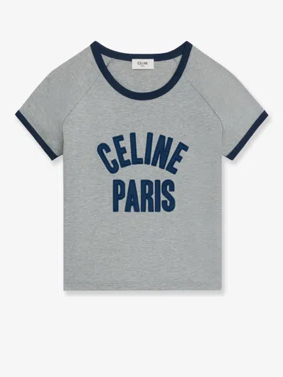 Celine Women Cotton T-shirt In Multi