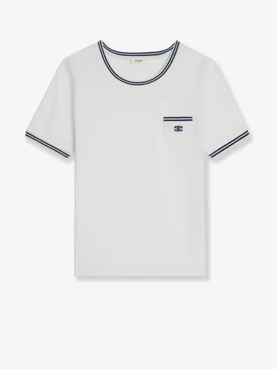 Celine Women Cotton T-shirt In Multi