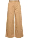 Celine Women Cotton Wide-leg Trousers In Neutral