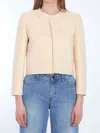 Celine Women Cropped Jacket In Neutral