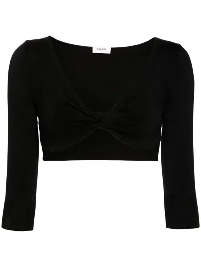 Celine Women Cropped, M/c Top In Multicolor