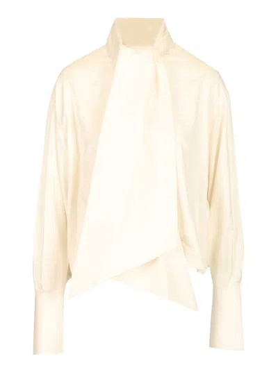 Celine Women Cropped Shirt In Brown