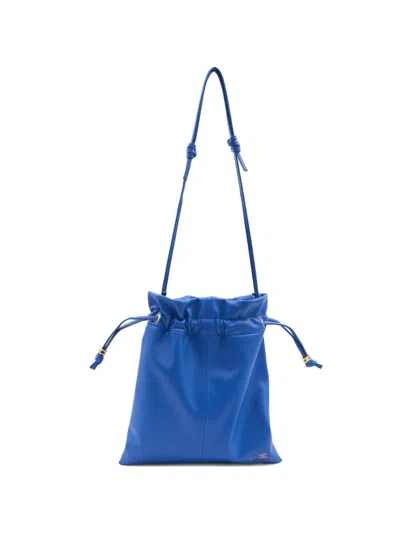 Celine Women Crystal Pouch Small Leather Bucket Bag In Multi