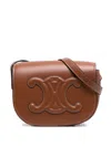 Celine Women Cuir Triomphe Folco Borsa A Tracolla In Multicolor