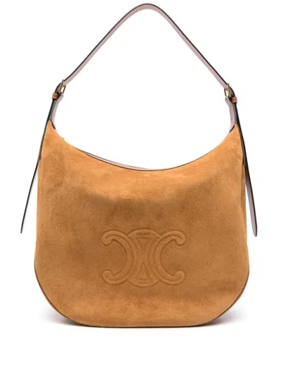 Celine Women Cuir Triomphe Heloise Large Borsa A Spalla In Multicolor