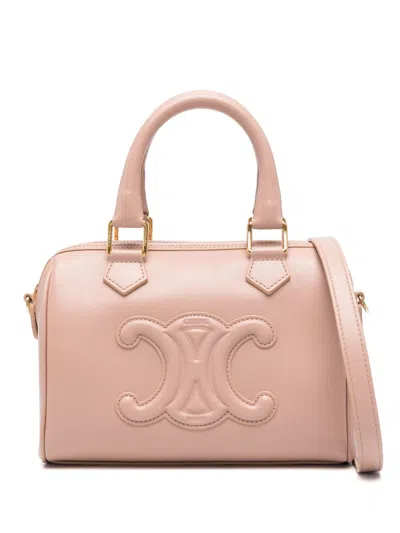 Celine Women Cuir Triomphe Small Boston Bag In Multi