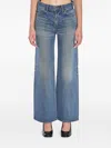 Celine Women Denim Cotton Jeans In Blue