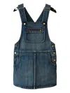 Celine Women Denim Cotton Overall In Blue