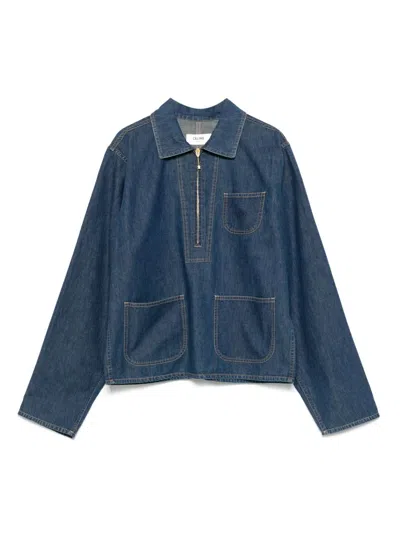 Celine Women Denim Cotton Shirt