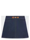 Celine Denim Mini Skirt In Blue