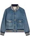 Celine Long-sleeved Denim Jacket In Multicolor
