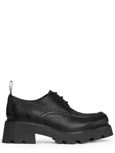Celine Women's Derby Dress Shoes Lace-ups Size 38 In Black