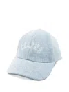 Celine Women Do Not Delete Logo Scritta Cappello Baseball In Blue
