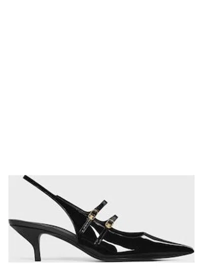 CELINE WOMEN'S DOUBLE STRAPS MARYJANE SLING SANDAL