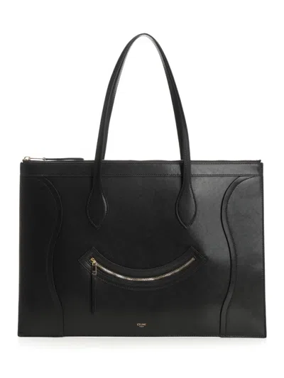 Celine Women Flat Tote Bag In Black