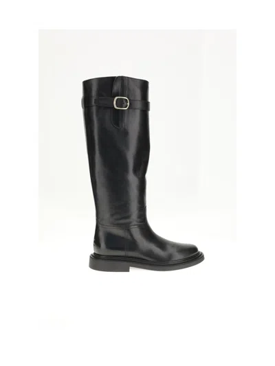Celine Women High Boot W/ Buckle 30 In Black