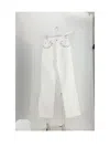 Celine Women Jeans Jane Broderie Fleurs In White