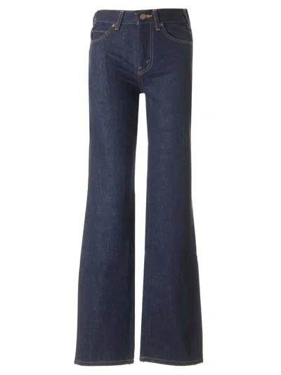 Celine Women Jeans Ty Mid Rise 26 Rinsed In Blue