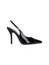 Celine Glossy Pointed Stiletto Heel Pumps In Black