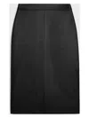 Celine Leather Pencil Skirt In 38no