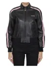 Celine Stylish Black And Pink Lambskin Jacket For Women In Black