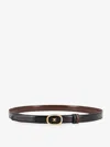 Celine Women Leather Belt In Black