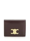 Celine Women Leather Bi-fold Card Holder In Multi