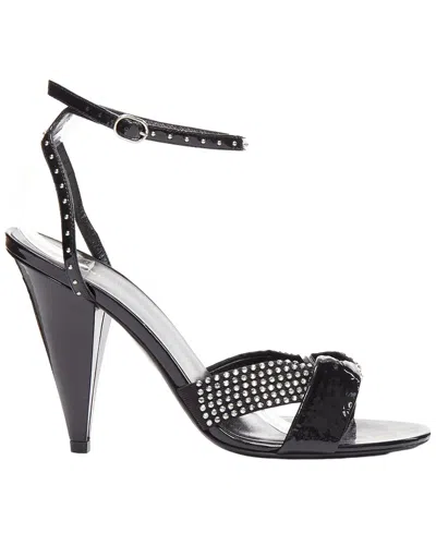 Pre-owned Celine Women's Leather Crystal Heel (authentic Pre-loved)