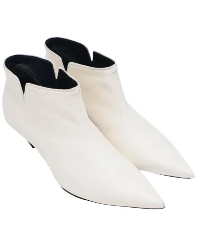 Pre-owned Celine Women's Leather Pointed-toe Bootie (authentic Pre-loved)