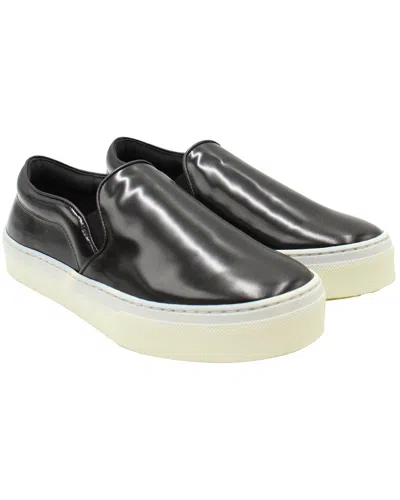 Celine Women's Leather Slip-on Sneaker (authentic Pre-loved) In Black