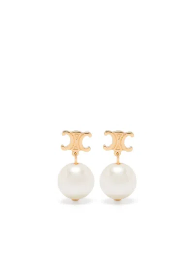 Celine Women Les Perles Earrings In Gold