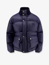 Celine Women Light Soft Down Jacket With Triomphe Patch In Blue