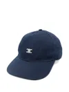 Celine Women Logo Baseball Cap In Blue