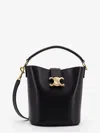 Celine Louise Small Leather Bucket Bag In Black