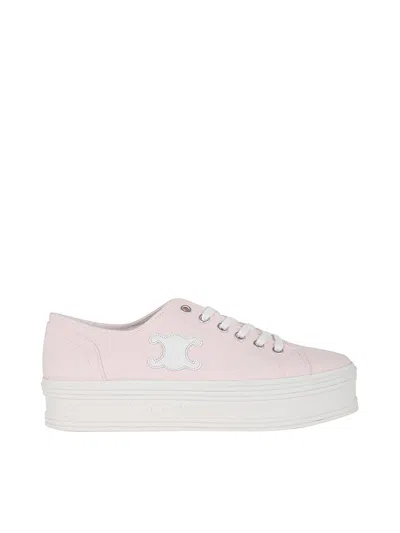 CELINE CELINE WOMEN LOW LACE UP SNEAKER W/ TRIOMPH