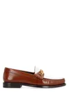 Celine Luco Triomphe Leather Loafer In Brown