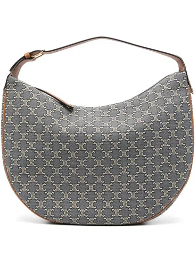 Celine Women Lulu Large Leather Hobo Bag In Multi