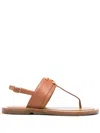 Celine Clim-toed Flat Sandals In Multicolor