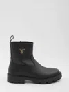 Celine Chunky Sole Round Toe Zipped Boot In Black