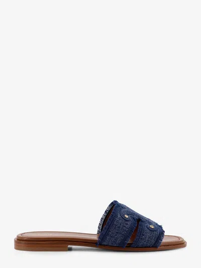 Celine Marina Flat Sandals For Women In Blue