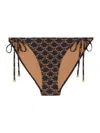Celine Plain Knitted Letter Pattern Swimming Trunks